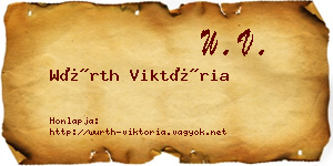 Würth Viktória névjegykártya